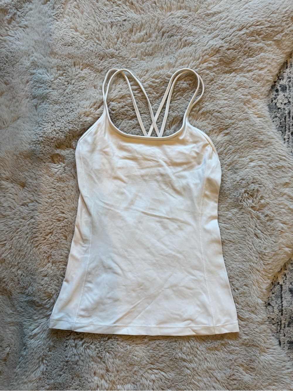 Lululemon White Strappy Tank Top - Picture 2 of 5